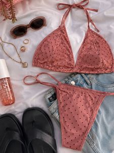 Trendy Pink Polka Dot Set