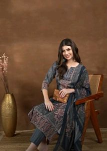 Printed Kurta Set -3 pcs. suit