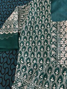 Emerald Green Embroidered Kurta