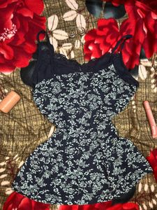 Floral Lace Trim Cami top
