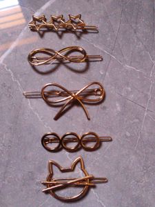 Golden Hair Clips  pins (gold