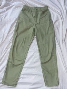 H&amp;M Mint Green Mom Jeans High Waist