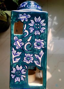 Decorative Tealight Holder with Floral Design