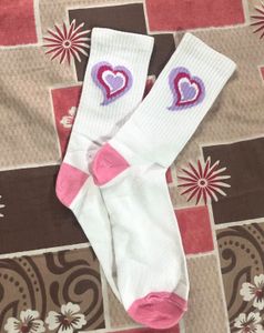 Cute Heart Pattern Socks