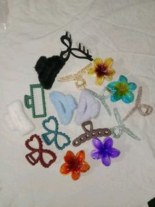 Cute Hair Claw Clips Set (Any 6 of your choice)