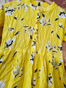 Floral Yellow Frock