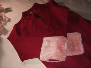 Red Velvet Jacket for Women/Girls