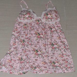 Pink Floral Nightgown