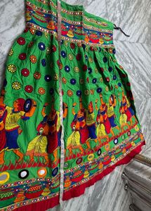 Vibrant Lehenga Choli Set with Mirror Work