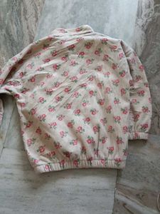 Cute Floral Print Sweatshirt