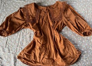Mud Brown blouse