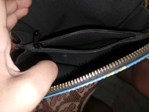 Unique Blue Bird Print Crossbody Bag