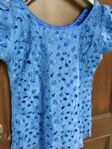 Beautiful Blue Lace Top XXL 😻❤️ size no 139