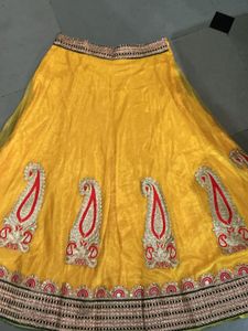 Beautiful Yellow Embroidered Lehenga