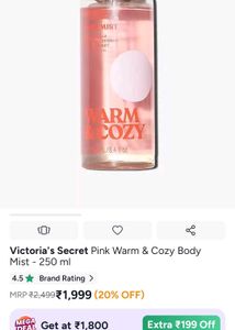 Victoria's Secret Warm &amp; Cozy Body Mist