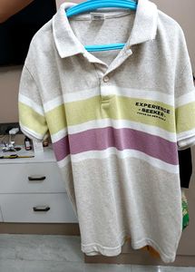 Striped Polo T-Shirt-size 32