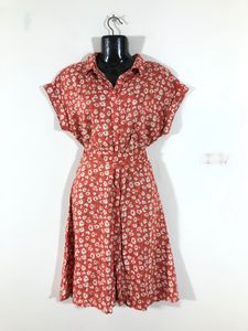Coral Printed Dress(Women’s)