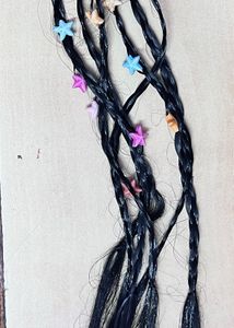Star Braid Ponytail Wig with Beads