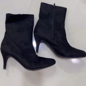 Black Suede Ankle Boots size 36 and 37