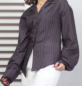 Pinstripe Button-Up Shirt