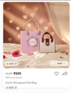GIVA Iconic Monogram Mini Bag