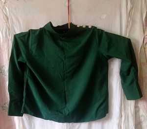 Beautiful Dark Green High neck Top 😍