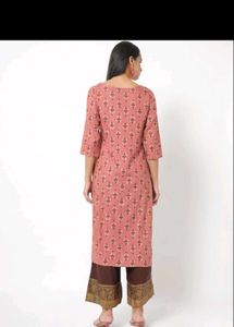 Printed Straight Kurta With Palazzos