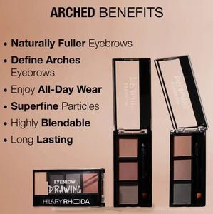 Eyebrow Drawing 3 Shades New Hilary Rhoda