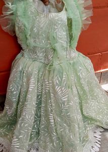 Elegant Mint Green Baby Dress