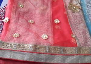 Beautiful Red Color Heavy Saree