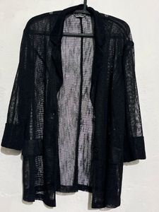 Black Sheer Kimono Jacket
