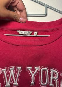 Pink New York Graphic Sweatshirt