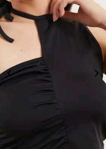 Chic One-Shoulder Ruched Crop Top