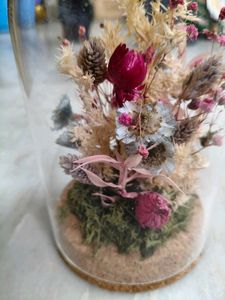 Dried Flower Terrarium Display