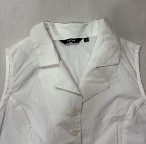 White Sleeveless Top