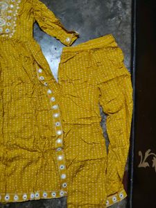 Beautiful Yellow Kurta Set with Dupatta