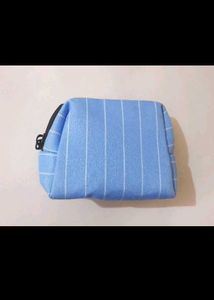Striped Blue Pouch