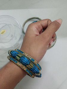 Beautiful Blue Bangles Set