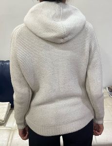 Cable Knit Zip-Up Hoodie