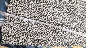 Cute Black &amp; White Leopard Print Dress