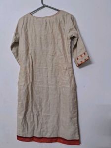 Chanderi silk kurti cotton lining embroidery wear
