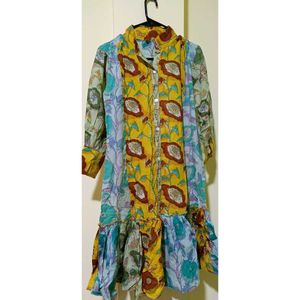 Bohemian Print Kurta Dress