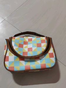 Cute Geometric Print Pouch