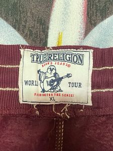 True Religion Burgundy Sweatpants