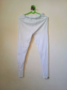 Classic White Cotton Leggings