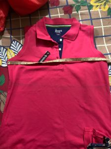 Sleeveless Pink Polo Shirt💖