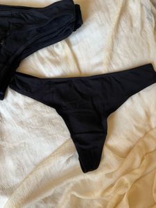 H&amp;m Black Thong (new)
