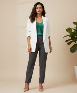Zara White Blazer