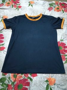 Navy Blue and white Ringer Tee (combo)