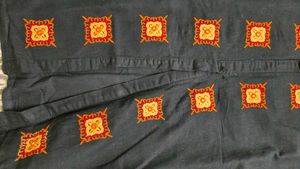 Embroidered black Kurta